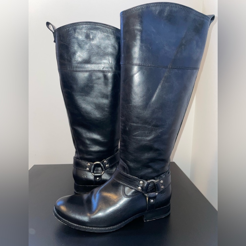 Frye Black Leather Women's Boots